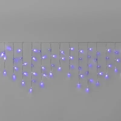 Гирлянда Бахрома INOXHUB 3х0.6м, 108 LED, 220В, IP65, прозрачный провод, ФИОЛЕТОВЫЙ