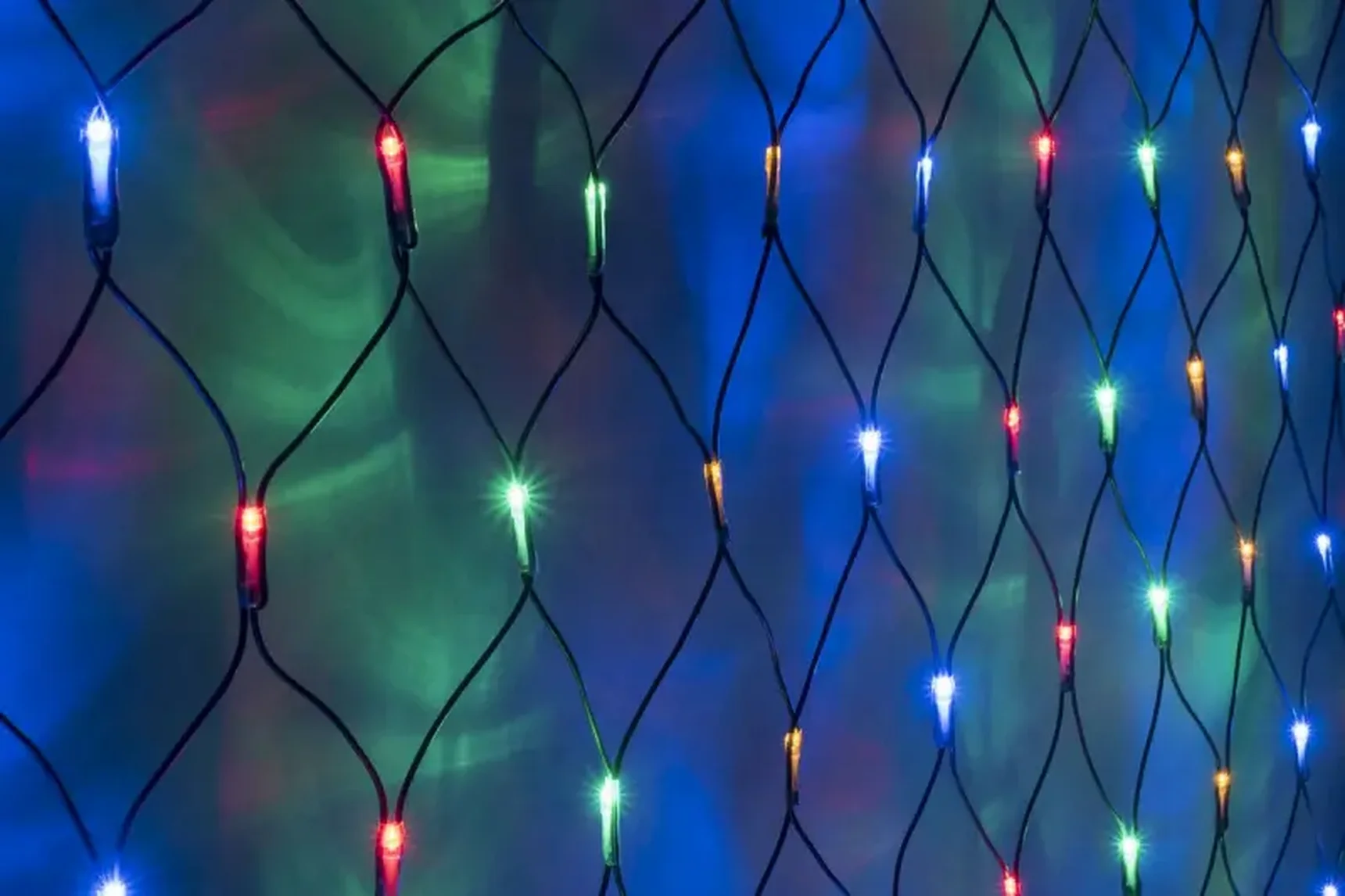 LED-SNL-C-540-2*4M-240V-MULTY/BL МУЛЬТИ LED на чернoм проводе, с контроллером, соединяемая