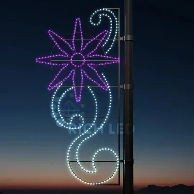 Светодиодная консоль "Георгин" * Розовый RL-KN-148