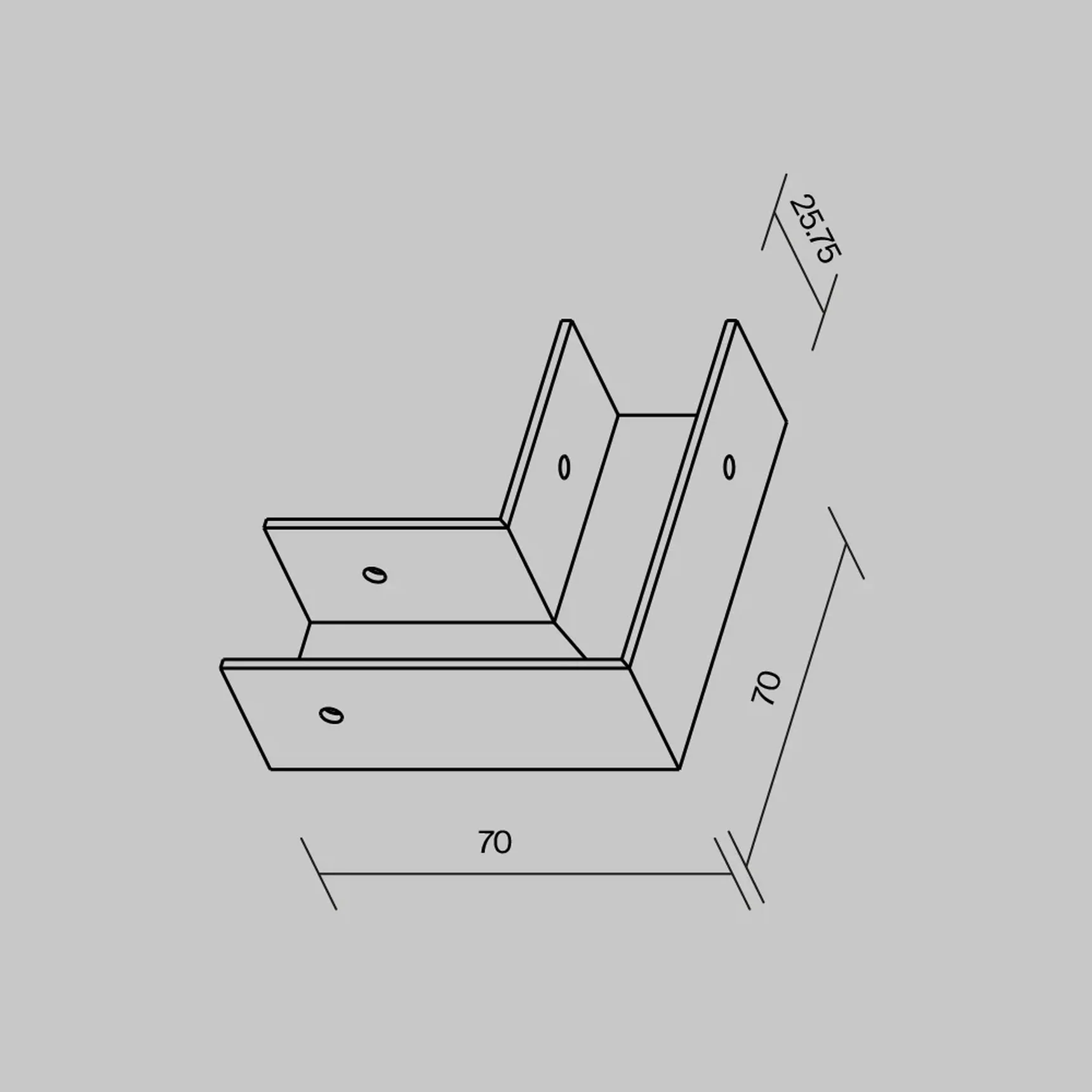 Коннектор угловой для профиля Elasity IP, O-TR001-AC90-W