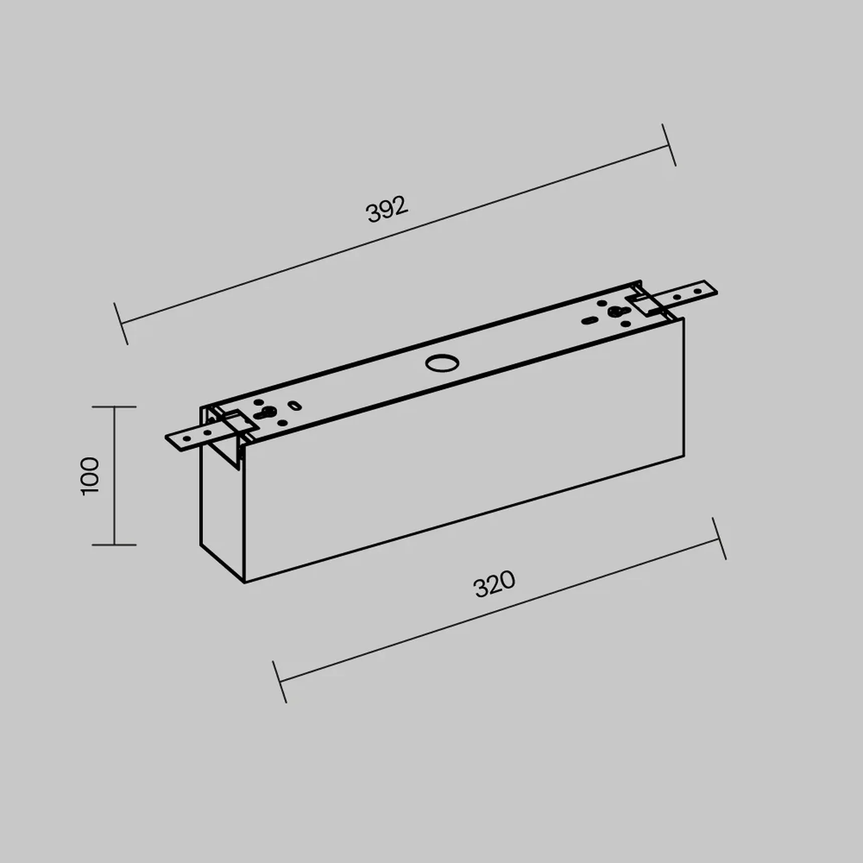 Короб для блока питания Elasity IP, O-TR001-BX-B
