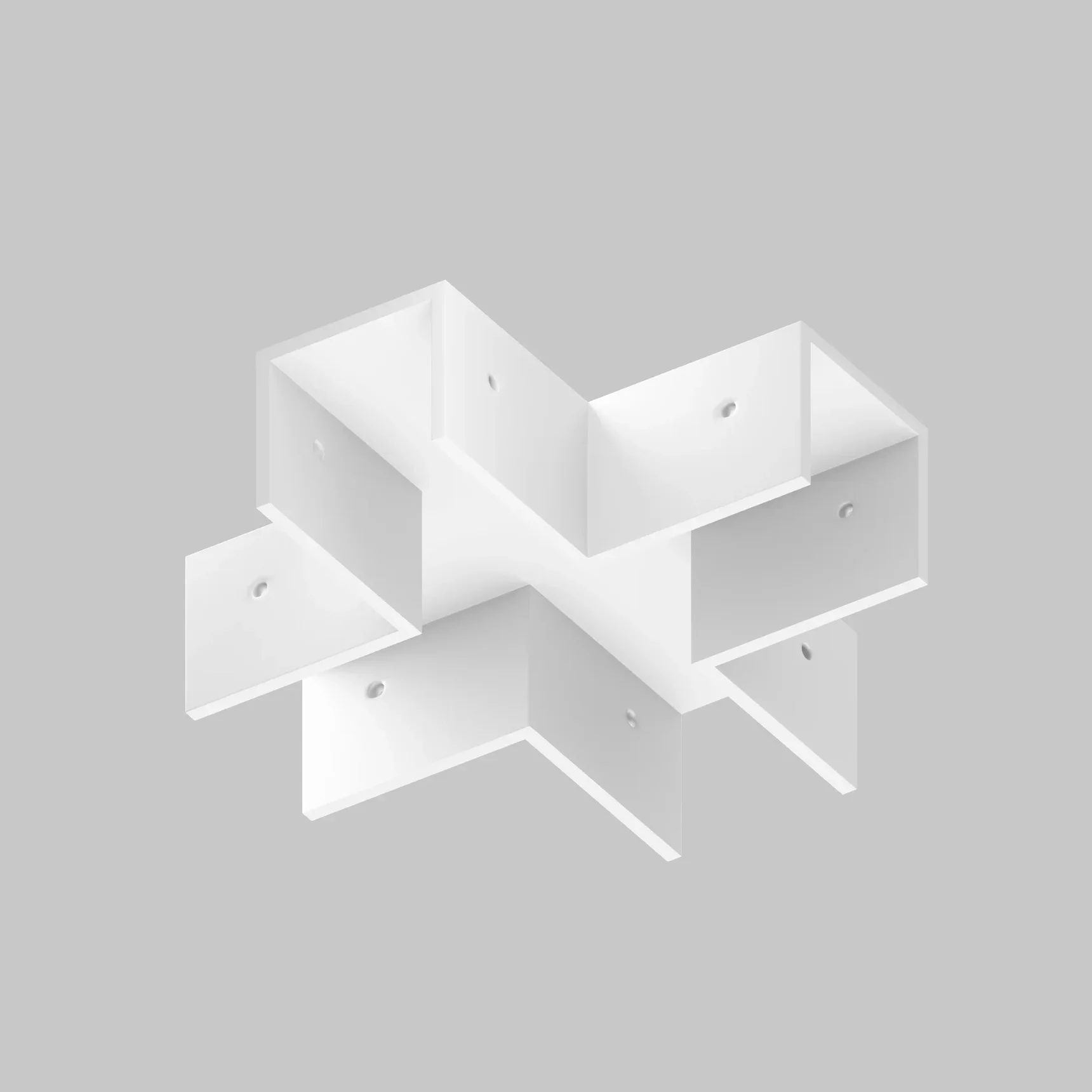 Коннектор X-образный для профиля Elasity IP, O-TR001-CC-W