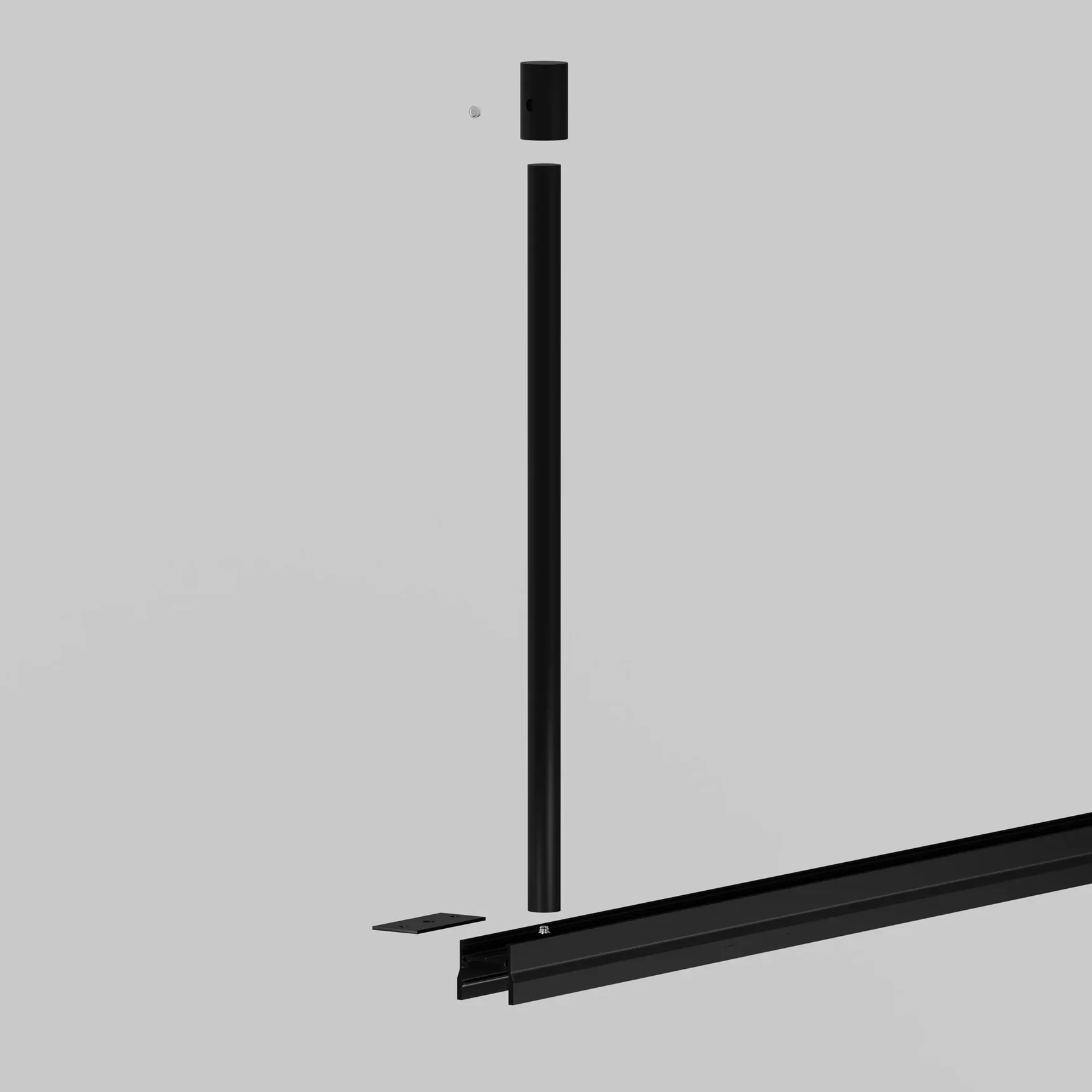 Жесткий подвес для уличной трековой системы Elasity IP, O-TR001-HL-B300