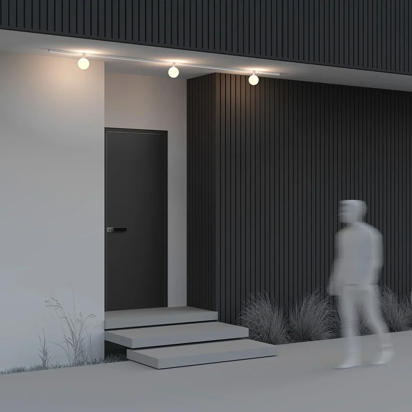 Уличный трековый светильник Luna Elasity IP 3000K 9Вт 180° белый, O-TR01-1-S-9WW3K