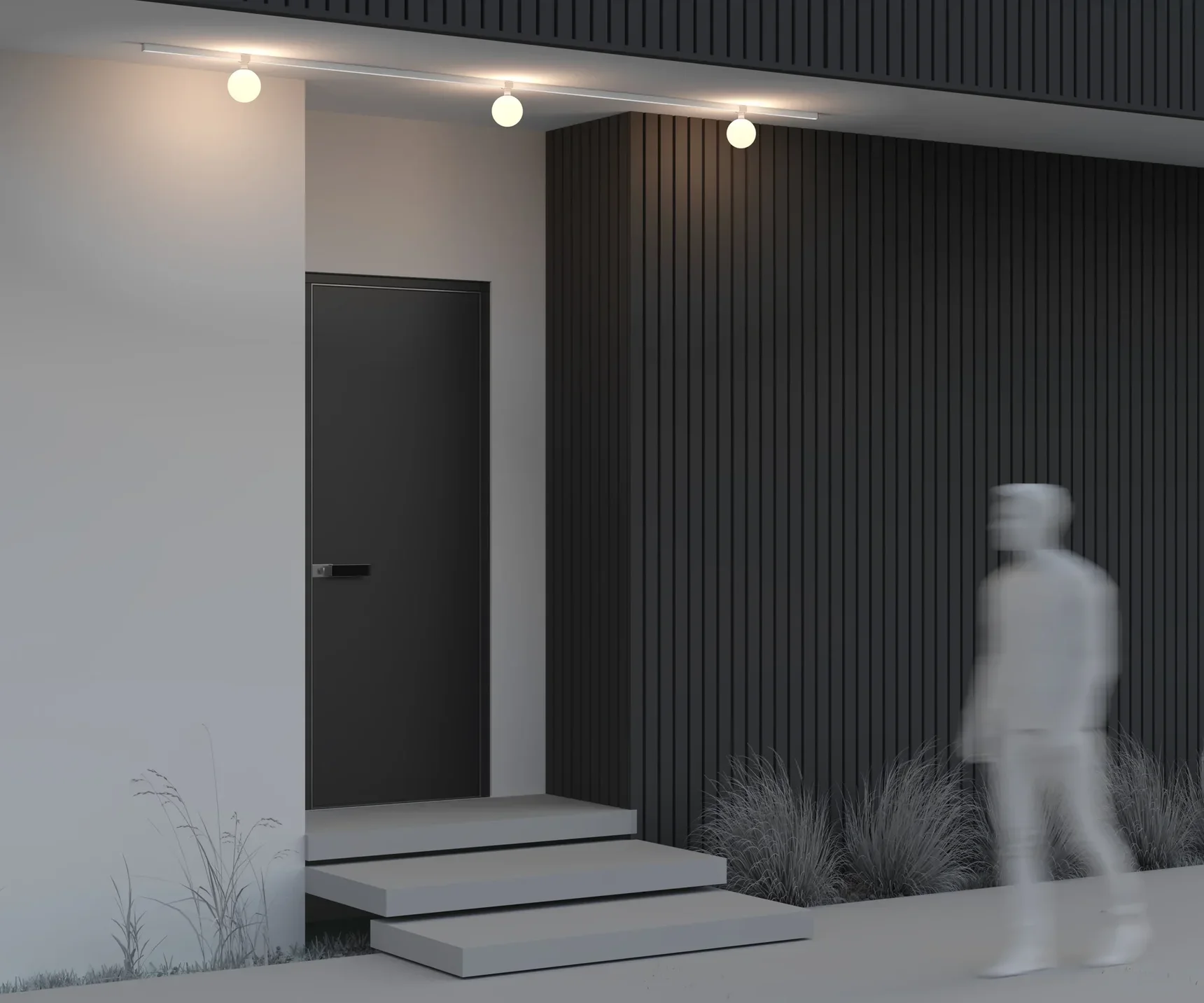 Уличный трековый светильник Luna Elasity IP 3000K 9Вт 180° белый, O-TR01-1-S-9WW3K