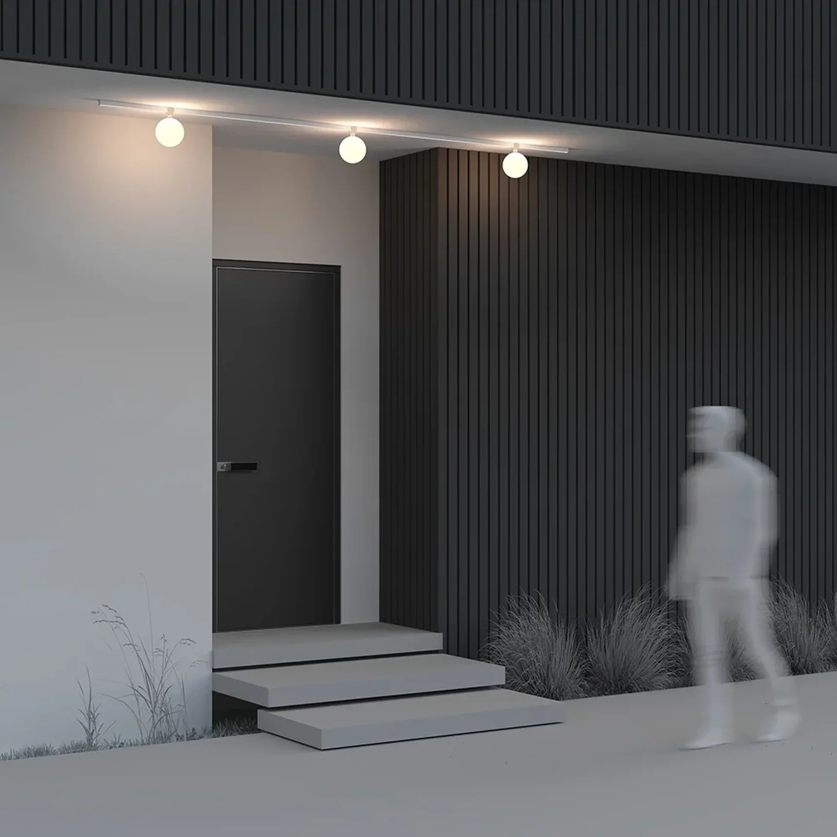 Уличный трековый светильник Luna Elasity IP 3000K 9Вт 180° белый, O-TR01-2-S-9WW3K