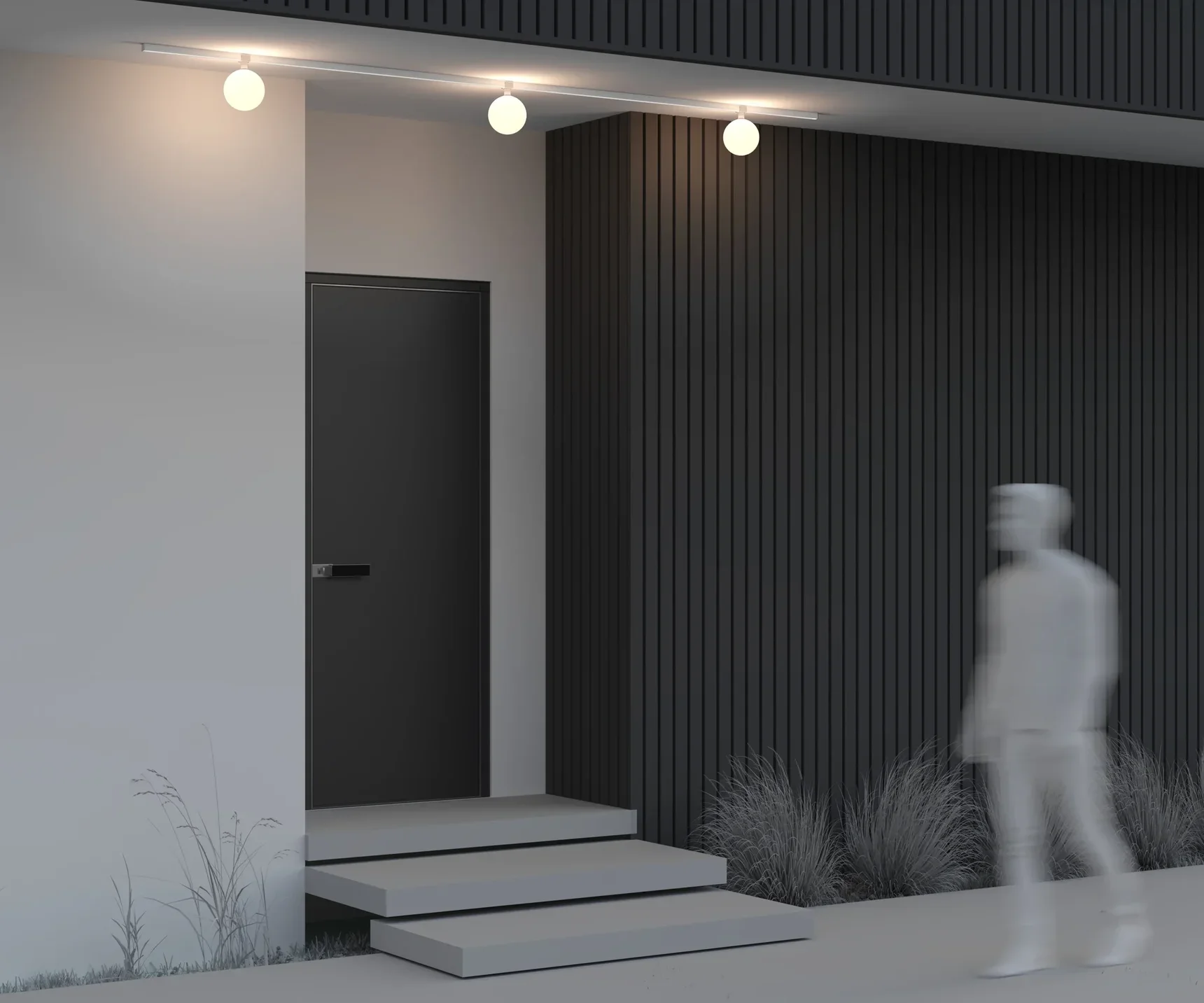 Уличный трековый светильник Luna Elasity IP 3000K 9Вт 180° белый, O-TR01-2-S-9WW3K