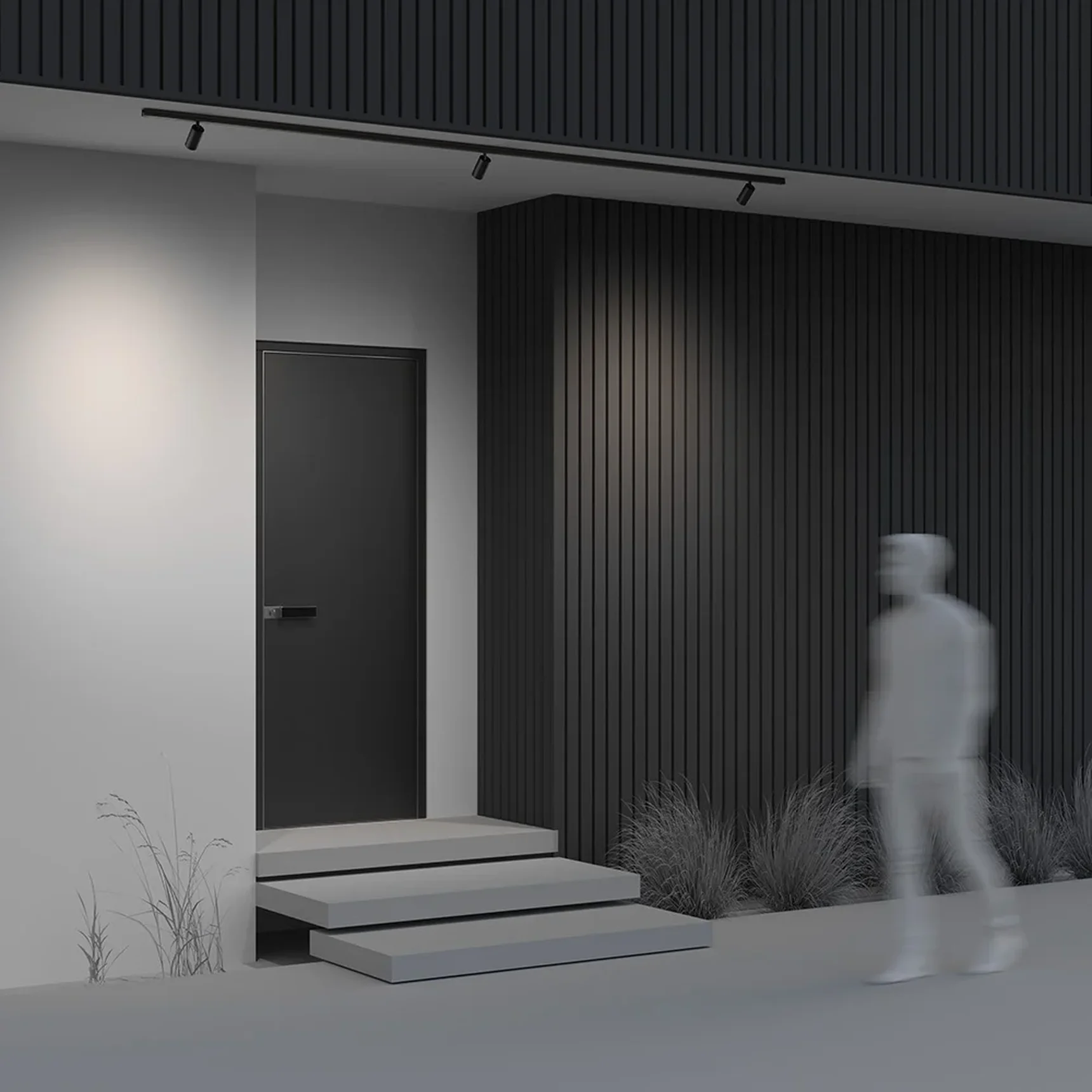 Уличный трековый светильник Focus Led Exility IP 4000К 8Вт 36° черный, O-TR02-1-S-8WB4K