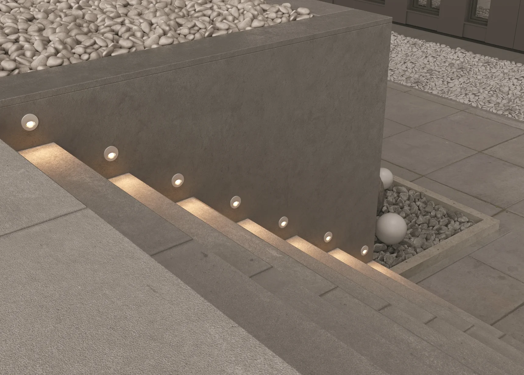 Подсветка для лестниц Bil 3000К 3Вт IP 54, O015SL-L3W3K