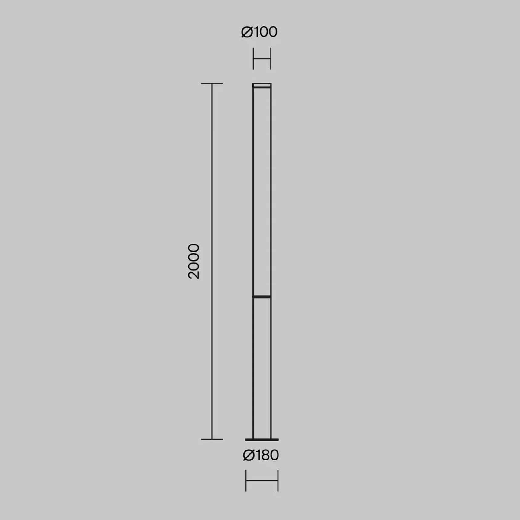 Садово-парковый светильник Ginza O041FL-L100B3K