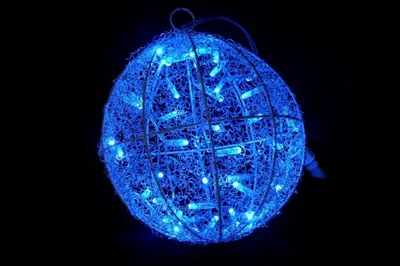 LED-PL-50L-3M-240V-B шар подвесной синий D25