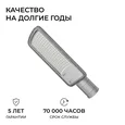 O29-02 Светильник светодиодный, уличный, консольный 100Вт, 180-265/50Гц, 10000лм, 5000К, IP66, КСС Ш, D60мм, серый