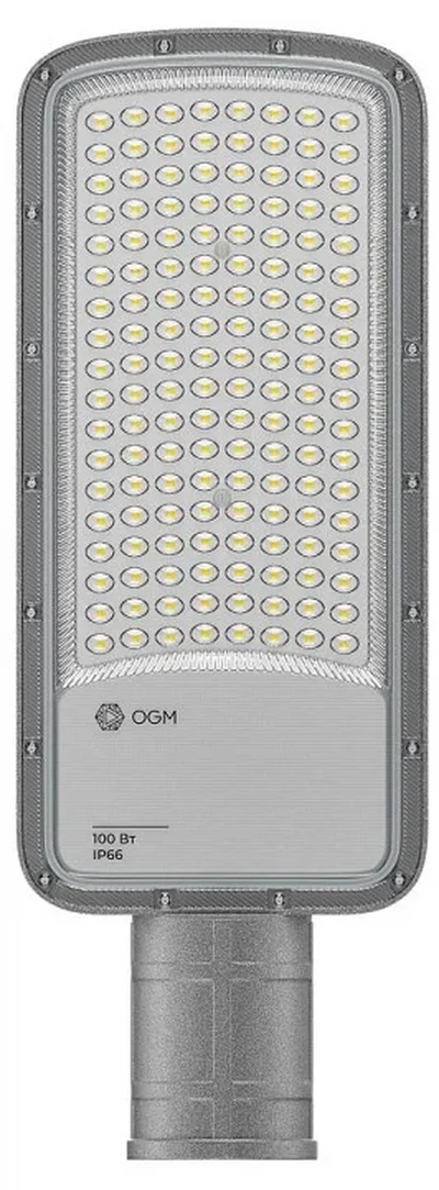 O29-02 Светильник светодиодный, уличный, консольный 100Вт, 180-265/50Гц, 10000лм, 5000К, IP66, КСС Ш, D60мм, серый