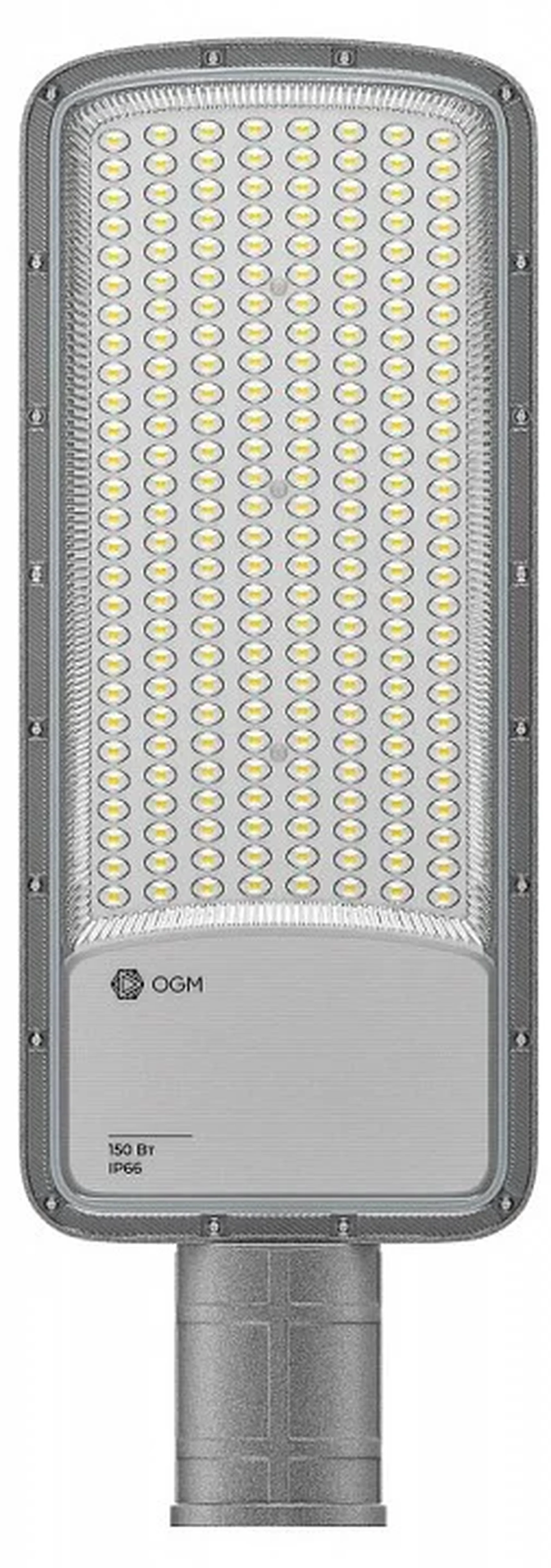 O29-03 Светильник светодиодный, уличный, консольный 150Вт, 180-265/50Гц, 15000лм, 5000К, IP66, КСС Ш, D60мм, серый