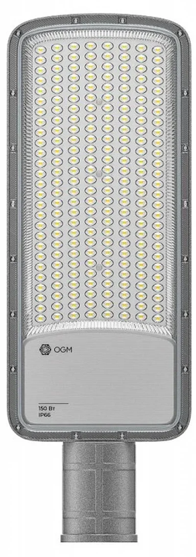 O29-03 Светильник светодиодный, уличный, консольный 150Вт, 180-265/50Гц, 15000лм, 5000К, IP66, КСС Ш, D60мм, серый