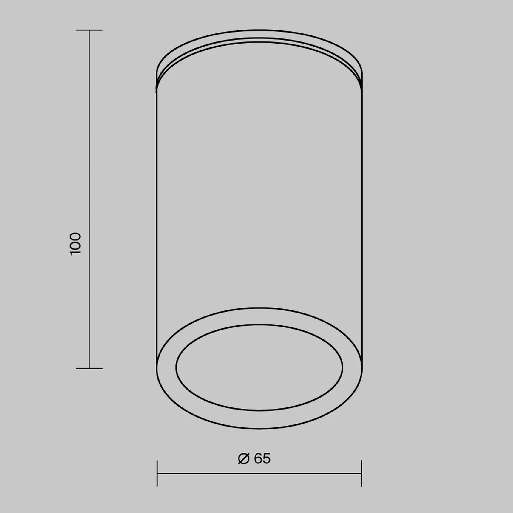 Потолочный светильник Roll GU10х1 50Вт IP 54, O307CL-01B