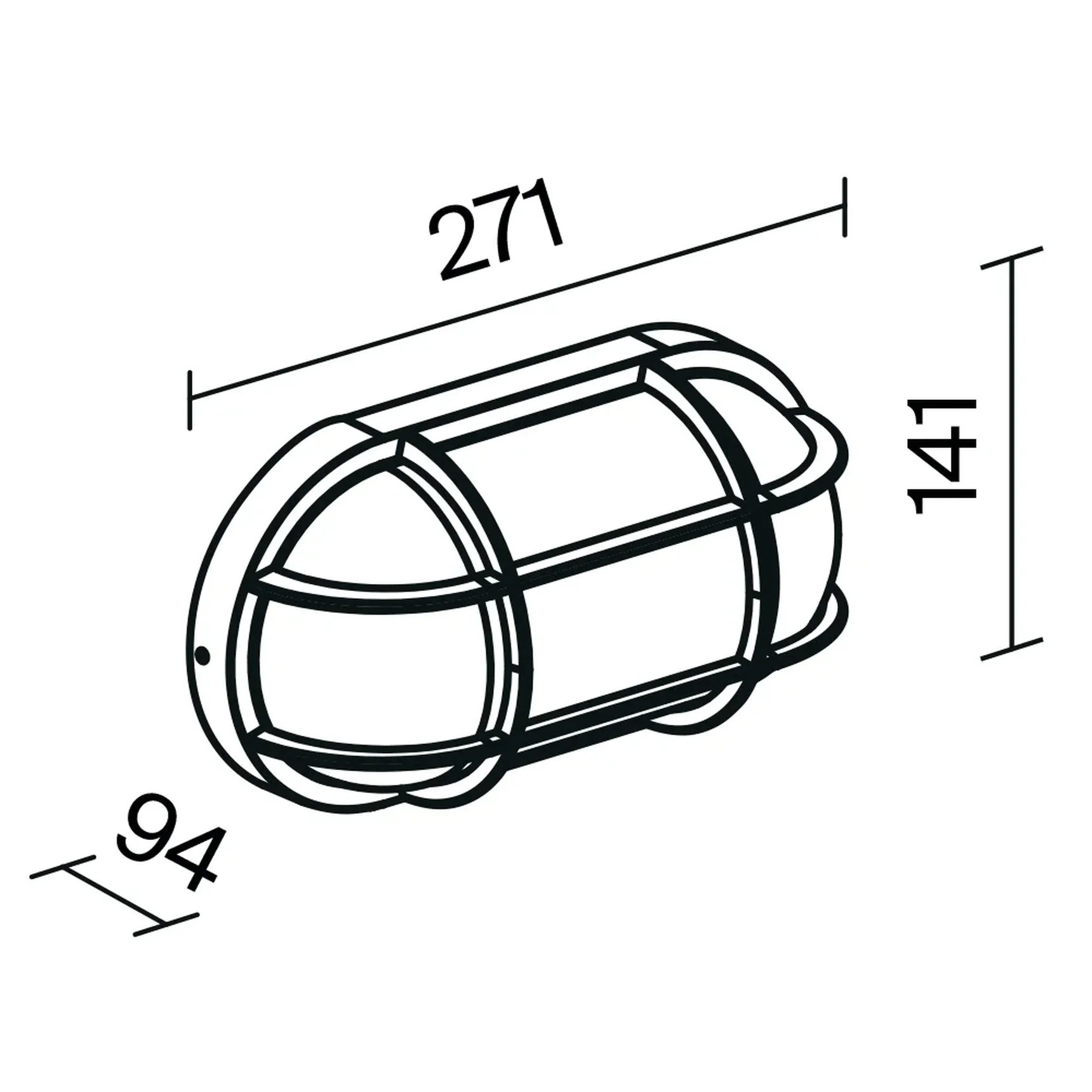 Настенный светильник (бра) Candle E27x1 15Вт IP65, O449WL-01GF1