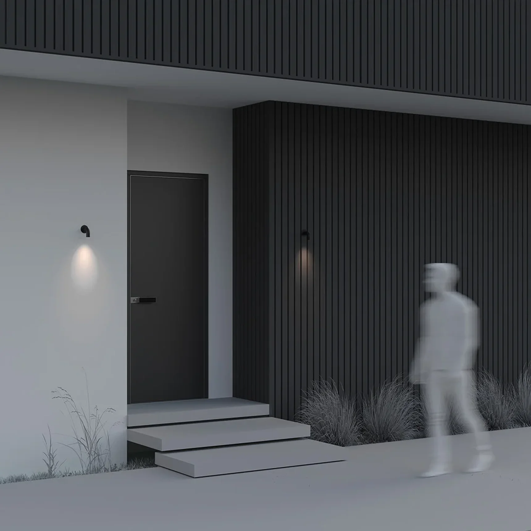 Настенный светильник (бра) Sleek 3000К 2Вт IP65, O477WL-L2GF3K