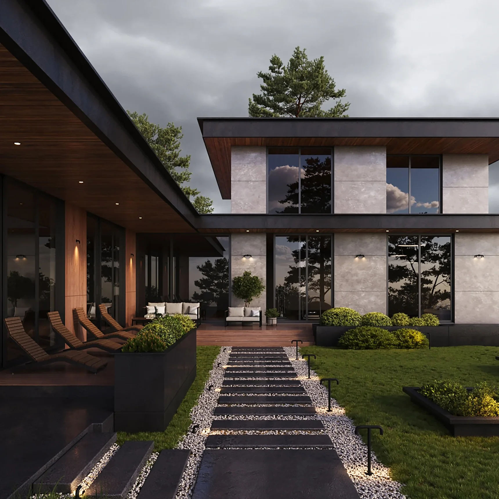 Настенный светильник (бра) Sleek 3000К 2Вт IP65, O477WL-L2GF3K