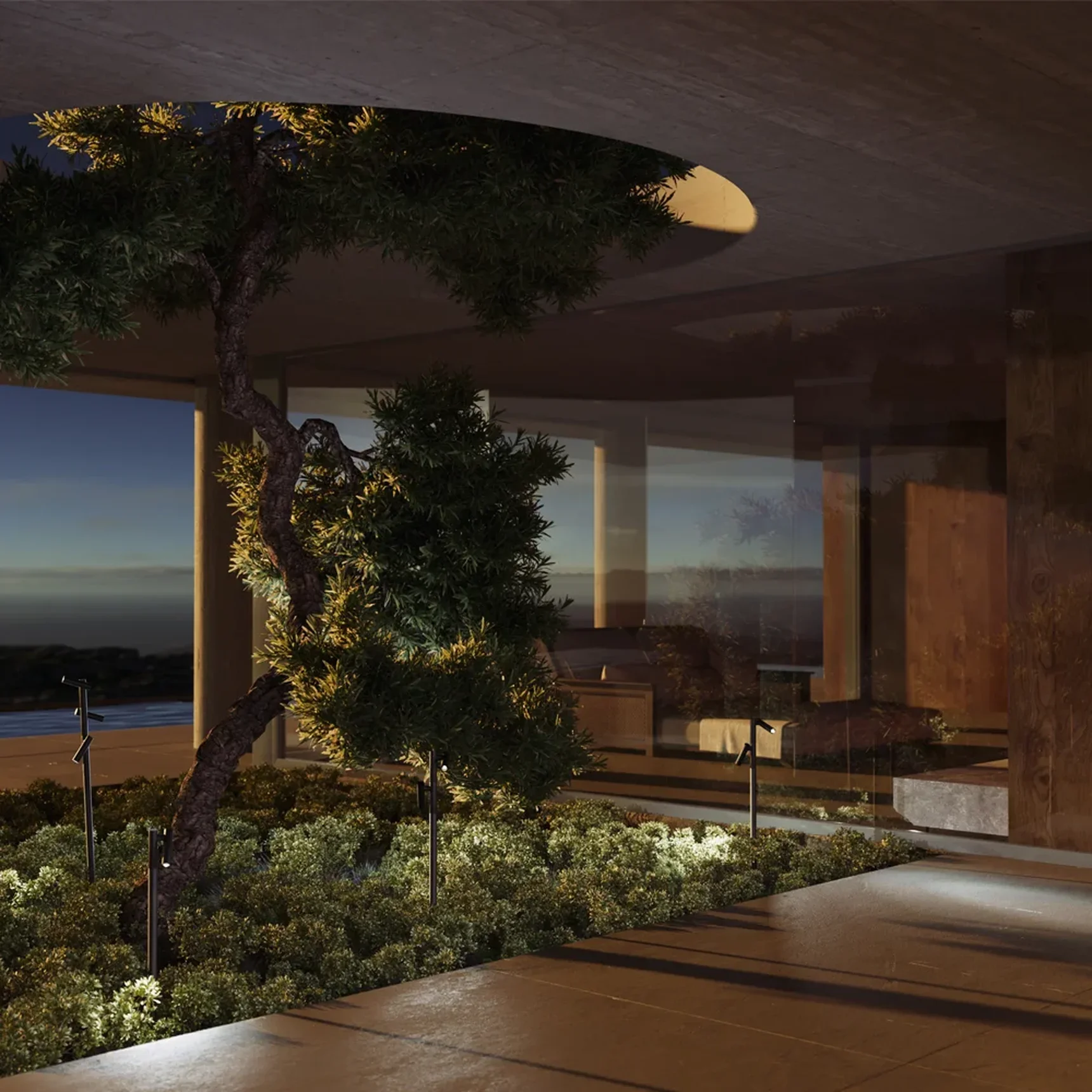 Ландшафтный светильник Torq 3000К 10Вт IP65,  O494FL-L10B3K