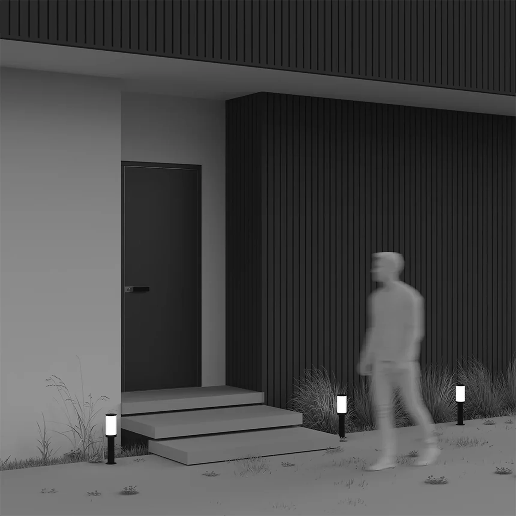 Ландшафтный светильник Rib E27x1 23Вт IP65, O502FL-01B