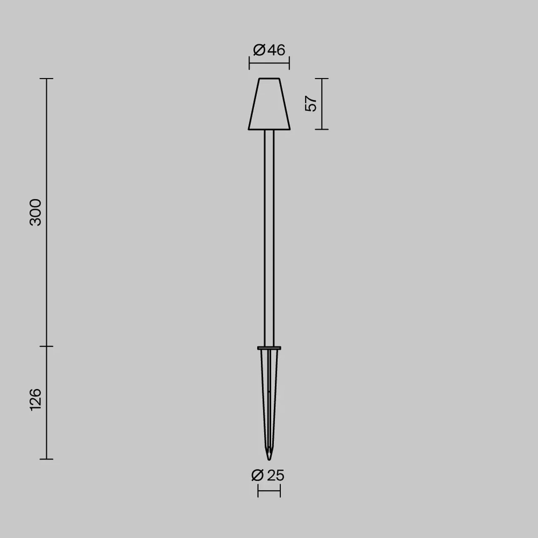 Ландшафтный светильник Cane 3000K 1,5Вт IP65, O504FL-L1B3K