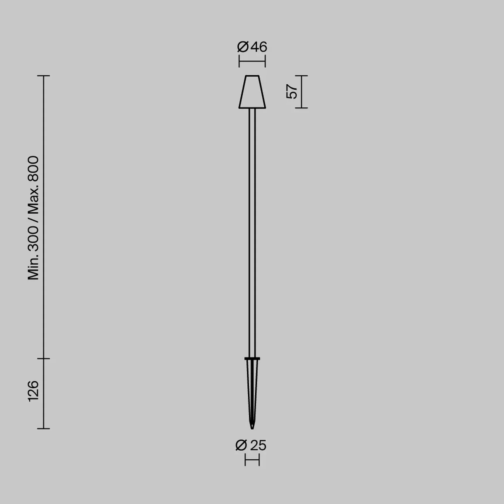 Ландшафтный светильник Cane 3000K 1,5Вт IP65, O504FL-L1B3K1