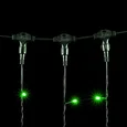 Гирлянда Занавес 2 x 1 м Зеленый 220В, 200 LED, Провод Черный ПВХ, IP54