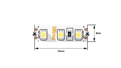 Лента светодиодная стандарт 3528, 120 LED, 0009465