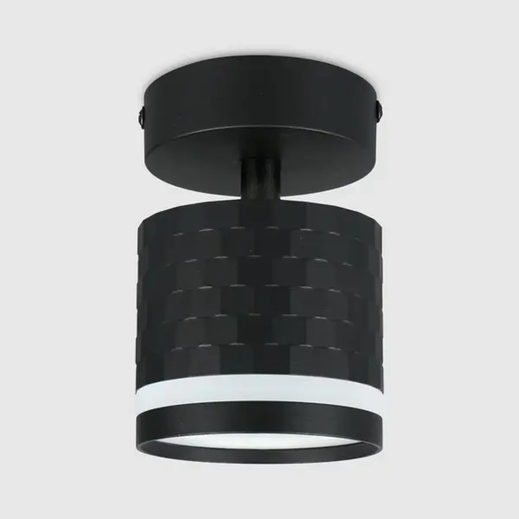 Спот на основании GWL-GX53-M-IP20 Одинарный Черный С боковым рассеивателем Кирпич