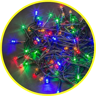 Светодиодная гирлянда NGF-S01-50RGBY-5-4m-230-C8-G-IP20