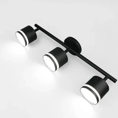 Спот на основании GWL-3GX53-M-IP20 Тройной Черный с боковым рассеивателем Башня, 661739