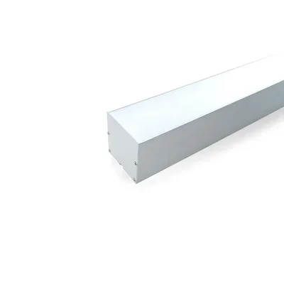 Профиль алюминиевый накладной/подвесной с отсеком для БП, серебро, CAB265