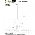 Светильник подвесной Omnilux OML-29806-02