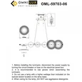 Люстра подвесная Crocetta OML-59703-06 Omnilux