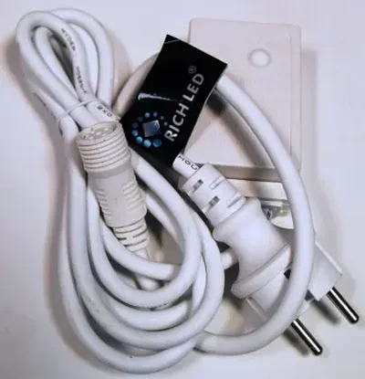 Блок питания Rich LED 1.5 м с КОНТРОЛЛЕРОМ для сеток. Можно подключить до 5 сеток, белый провод. RL-Cn4-N-220-W