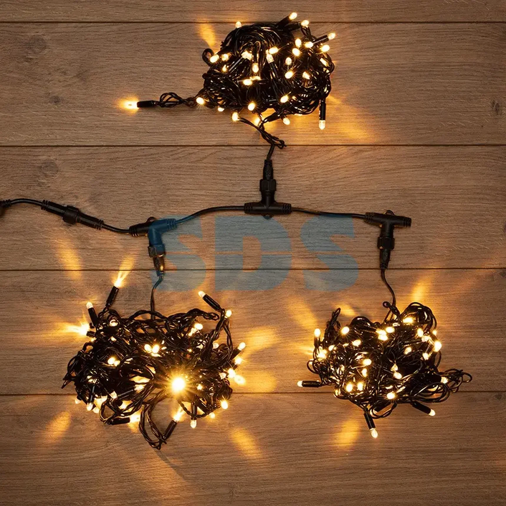 Гирлянда LED ClipLight 24V, 3 нити по 10 метров, цвет диодов ТЕПЛЫЙ БЕЛЫЙ