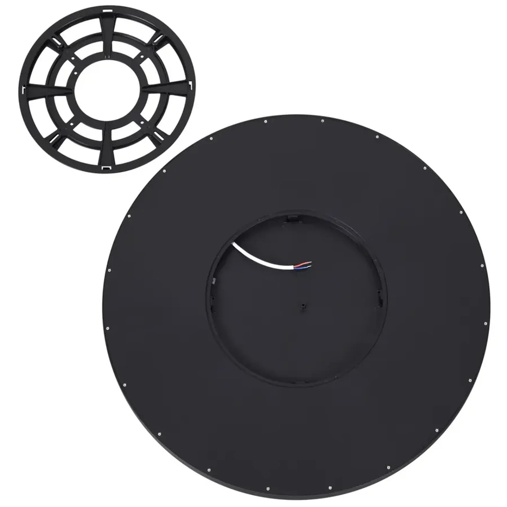 7660/40L MITRA LED SN 54 Светильник пластик/белый/черный LED 40Вт 3000/4000K D495 IP40 ALFA BLACK