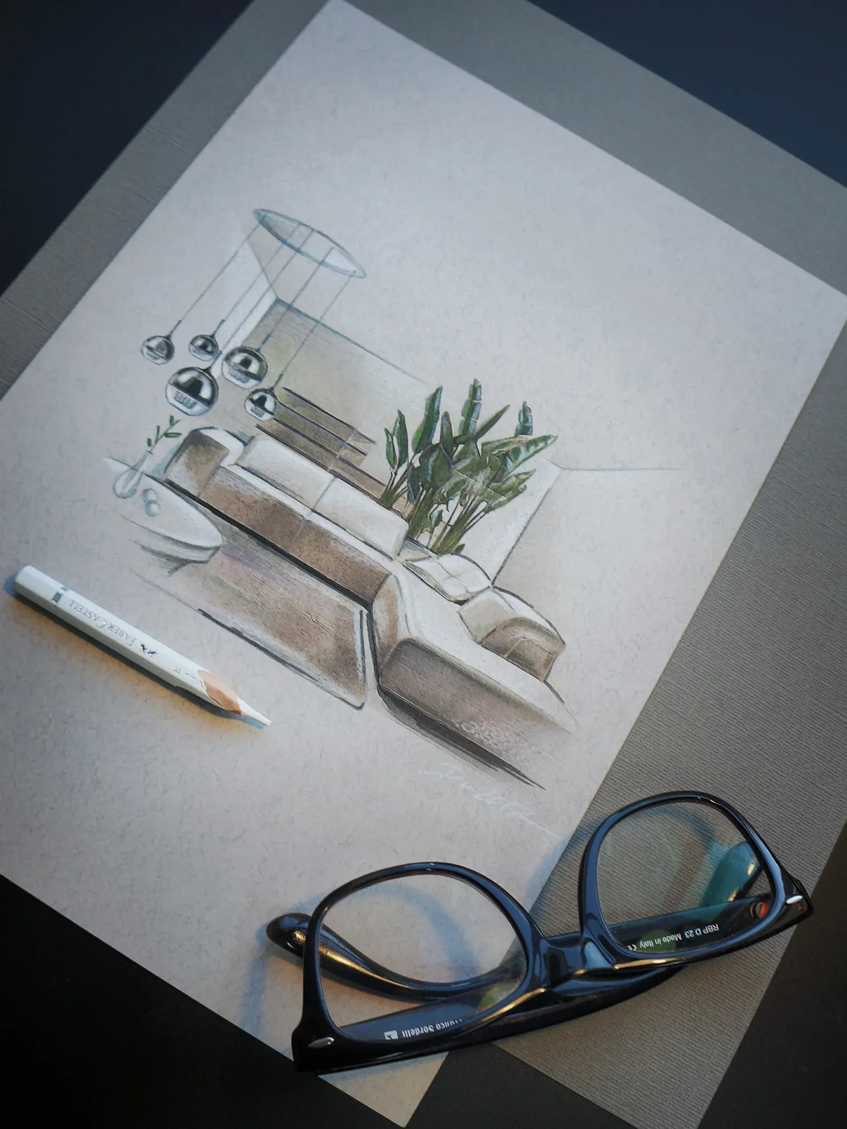 Подвесной светильник Fermi E27х5, P140-PL-170-5-N