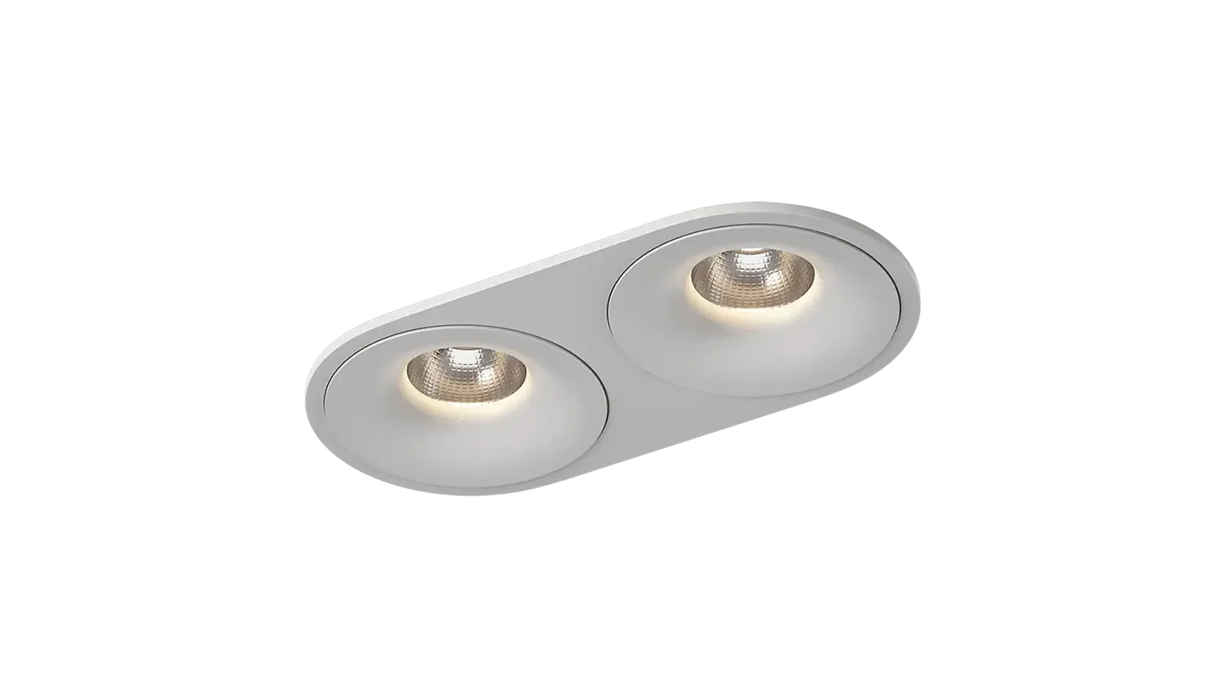 Рамка двойная для серии COMBO 4, круглая, белая, COMBO-4R2-WH