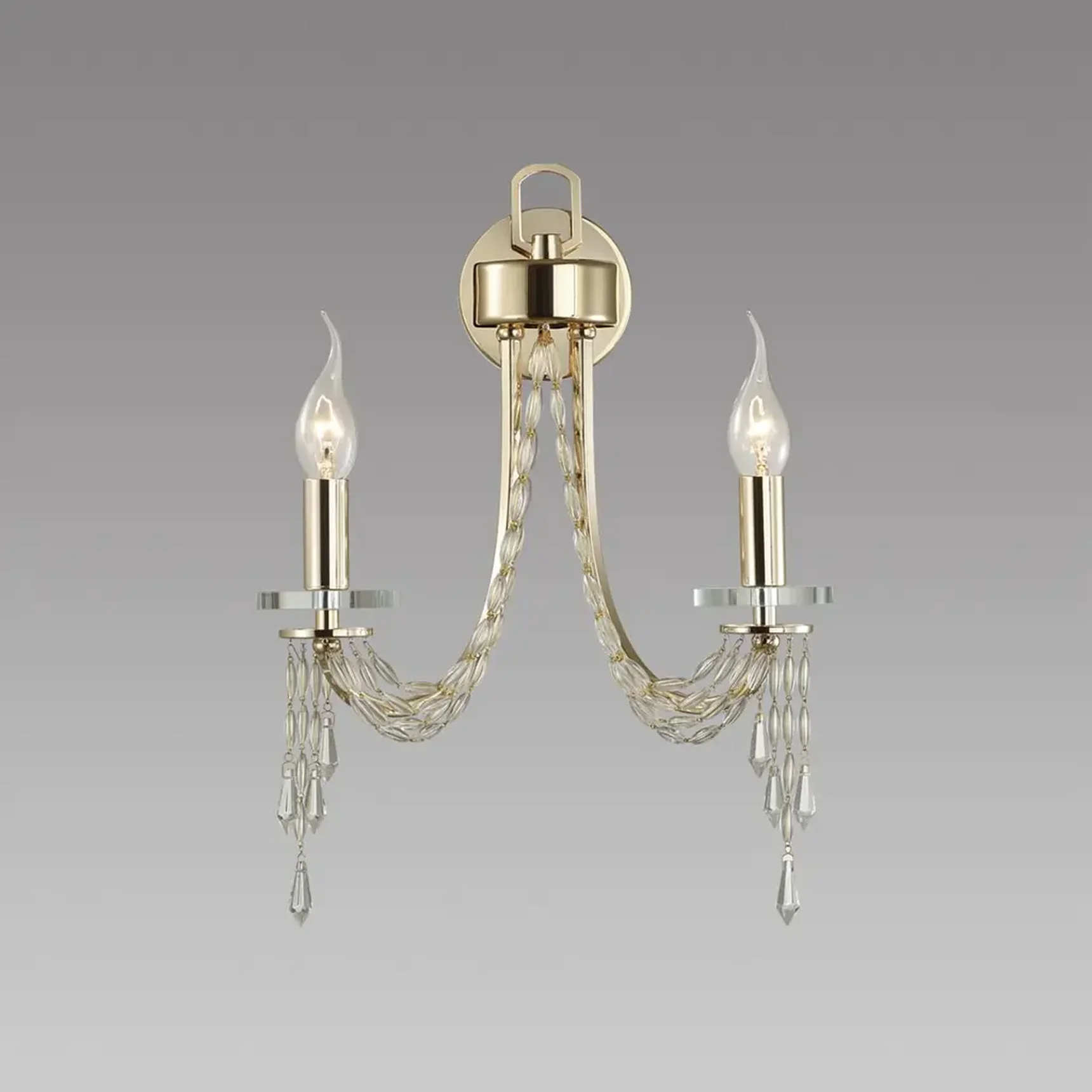 5063/2W CLASSIC ODL24 647 золото/прозрачный/металл/хрусталь Бра E14 2*40W CAPEL