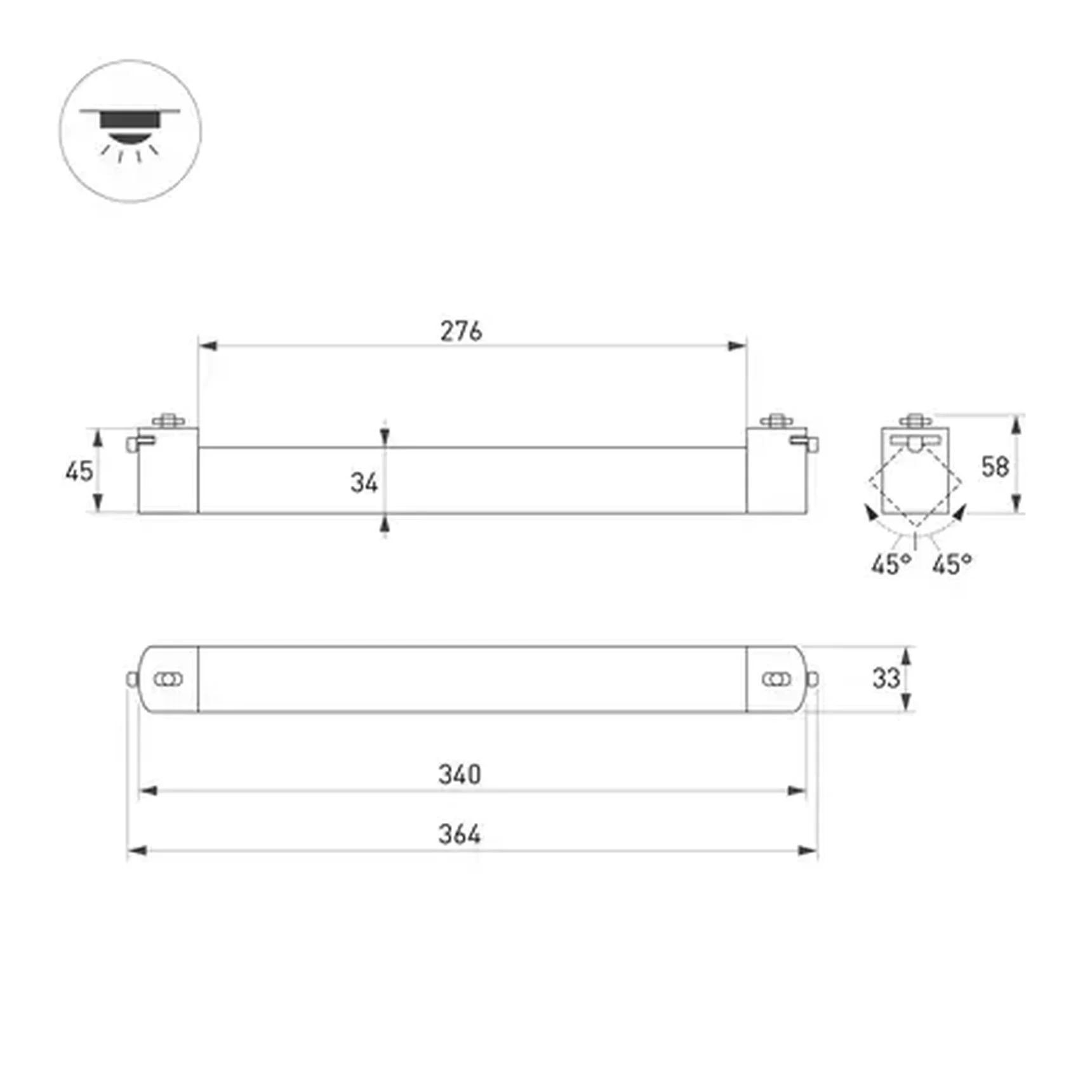 Светильник LGD-NEPTUN-2TR-L343-10W Warm3000 (WH, 100 deg, 230V) (Arlight, IP20 Металл, 5 лет)