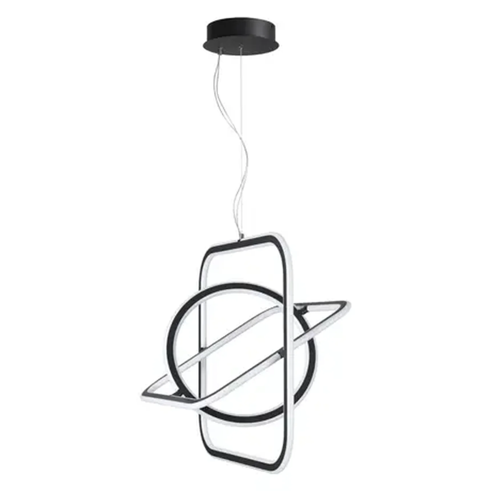 359179 OVER NT23 162 черный Светильник подвесной диммируемый, в комплекте пульт ДУ IP20 LED 4000К 179W 220V ONDO