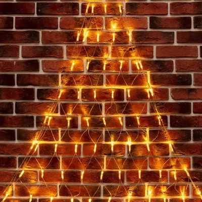 Гирлянда Сеть 2х2х1.5 м, свечение с динамикой, прозрачный ПВХ, 136 LED, 230 В, цвет свечения теплый белый