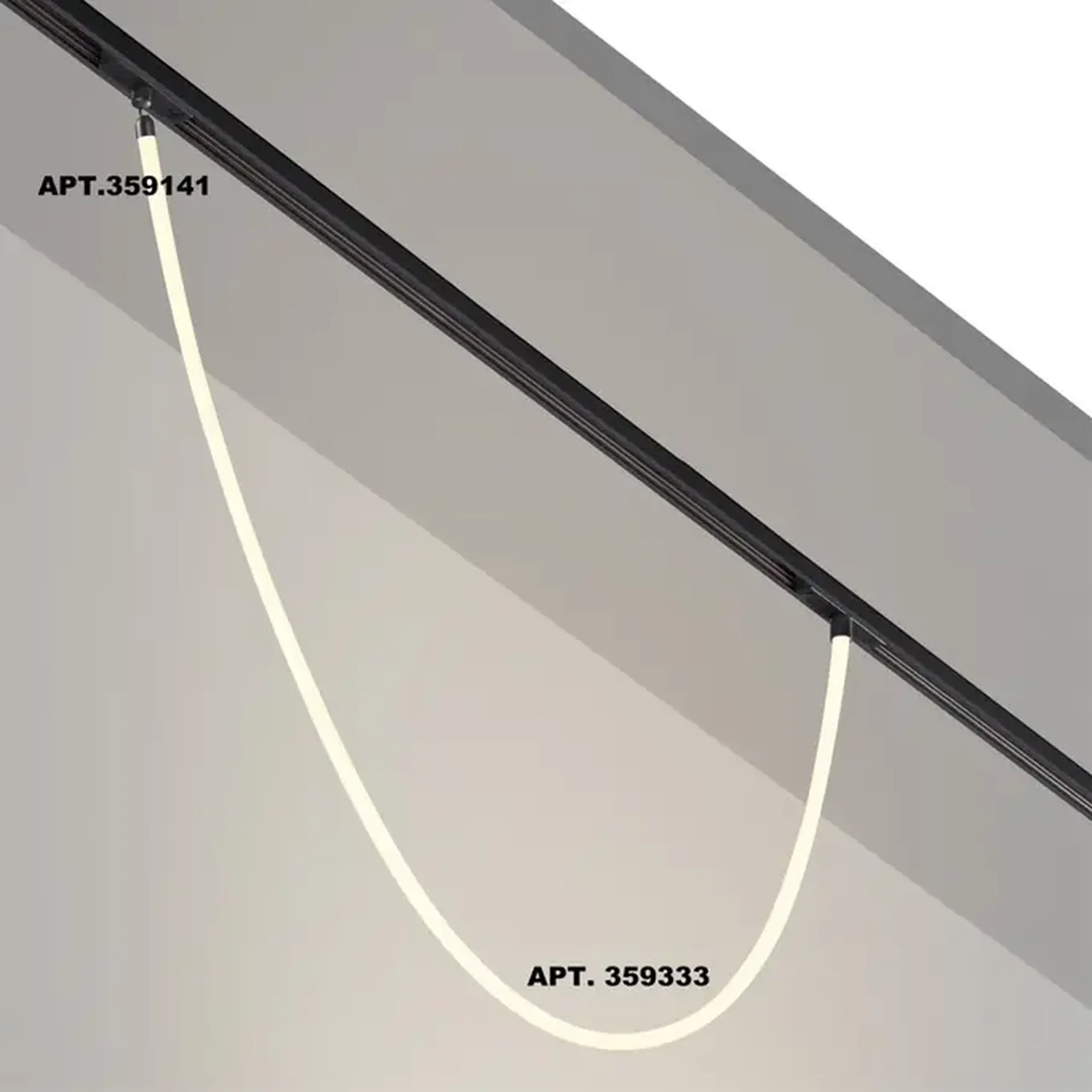 359333 KONST NT24 000 черный Светильник трековый для низковольтного шинопровода FLUM IP20 LED 14W 4000K 48V 1360Лм RAMO