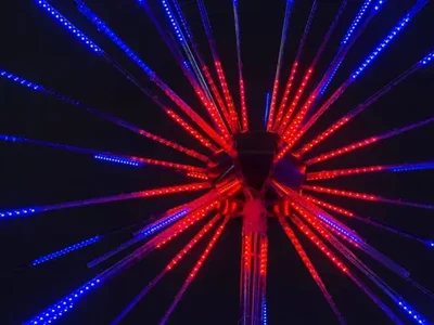 Светодиодная Фигура "Фейерверк" Ø2,4м 24В, 1512LED, IP65, FRW-240-T36