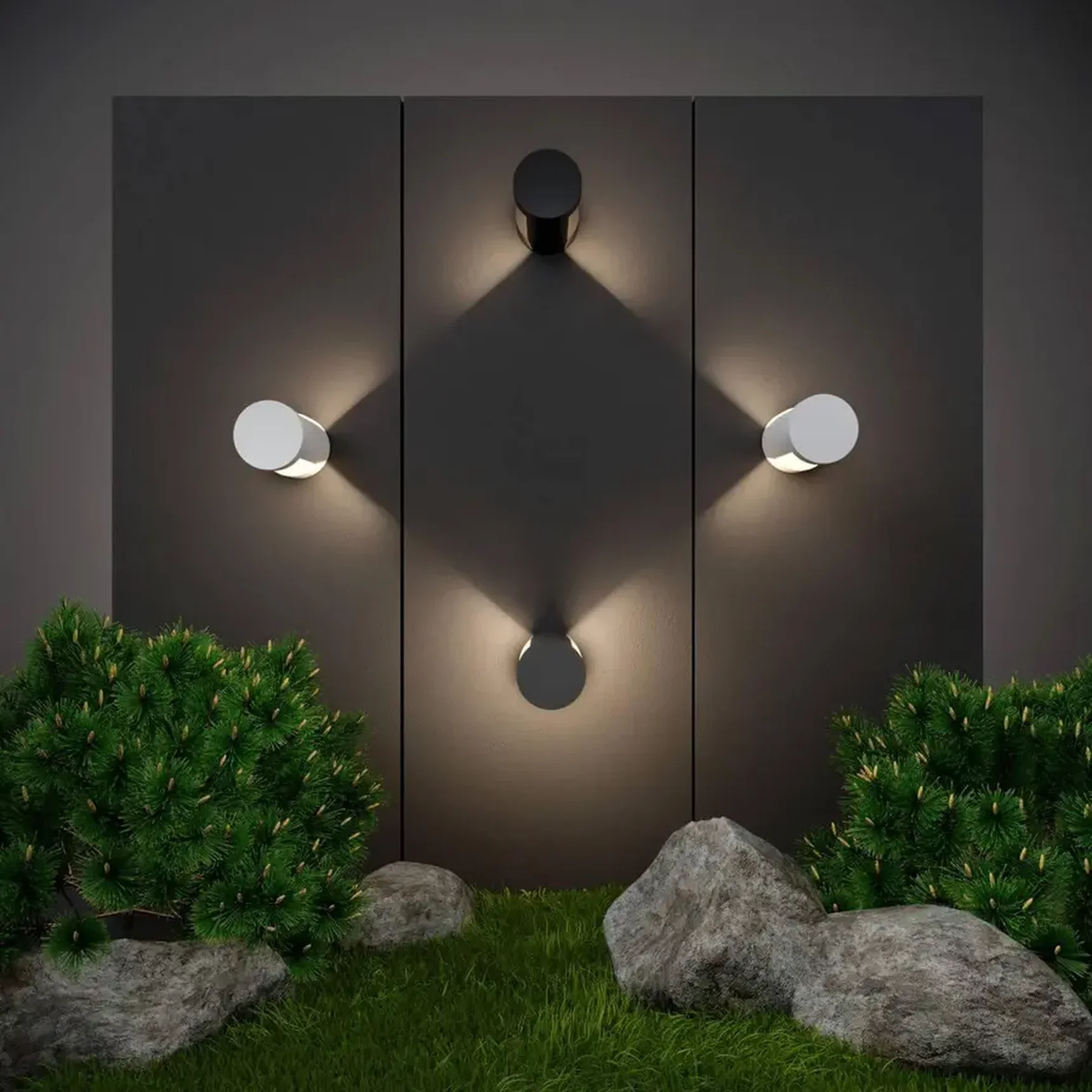 Уличный настенный светодиодный светильник Elektrostandard Nimbus 1540 Techno Led серый 4690389172519