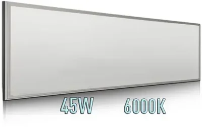 Светодиодная панель 1200x300, 220 Вольт, 45 Ватт, IP44, Серебристый, 28324