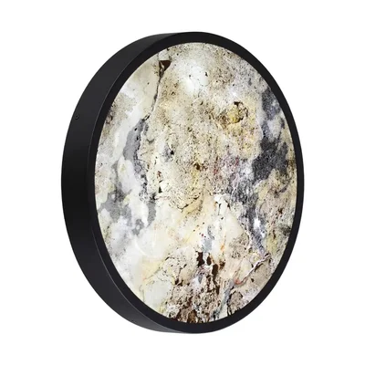 5064/30L L-VISION ODL24 531 черн./серо-беж./металл/натур.камень/акрил Настен.-потолочн. cветил. с переключ.цветов.темпер. LED 30W 3000К/4000K/6000K BE