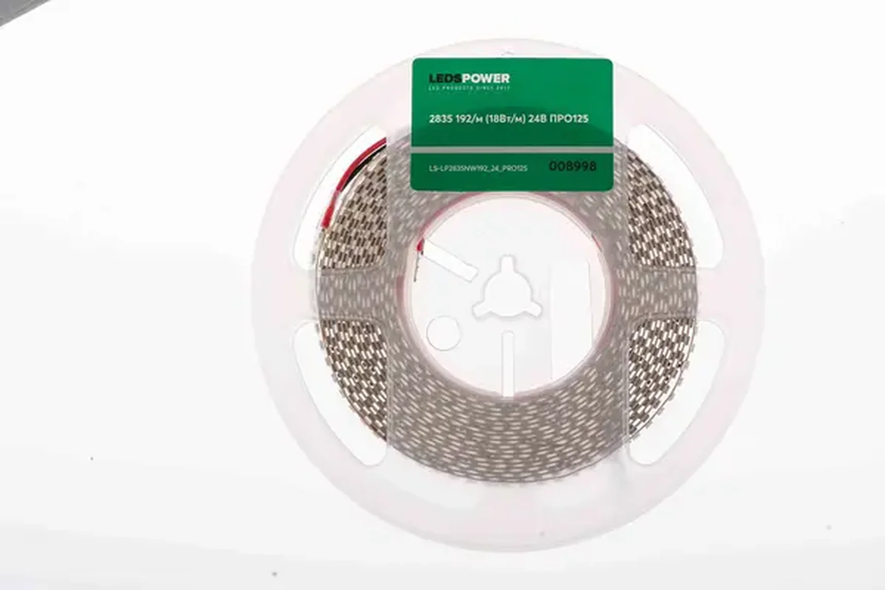 Светодиодная лента 2835 192/м (18Вт/м) 24В нейтральная, серия ПРО125 008998